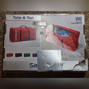 Samsonite Tote-A-Ton Red and Black Duffel Bag Brandnew.